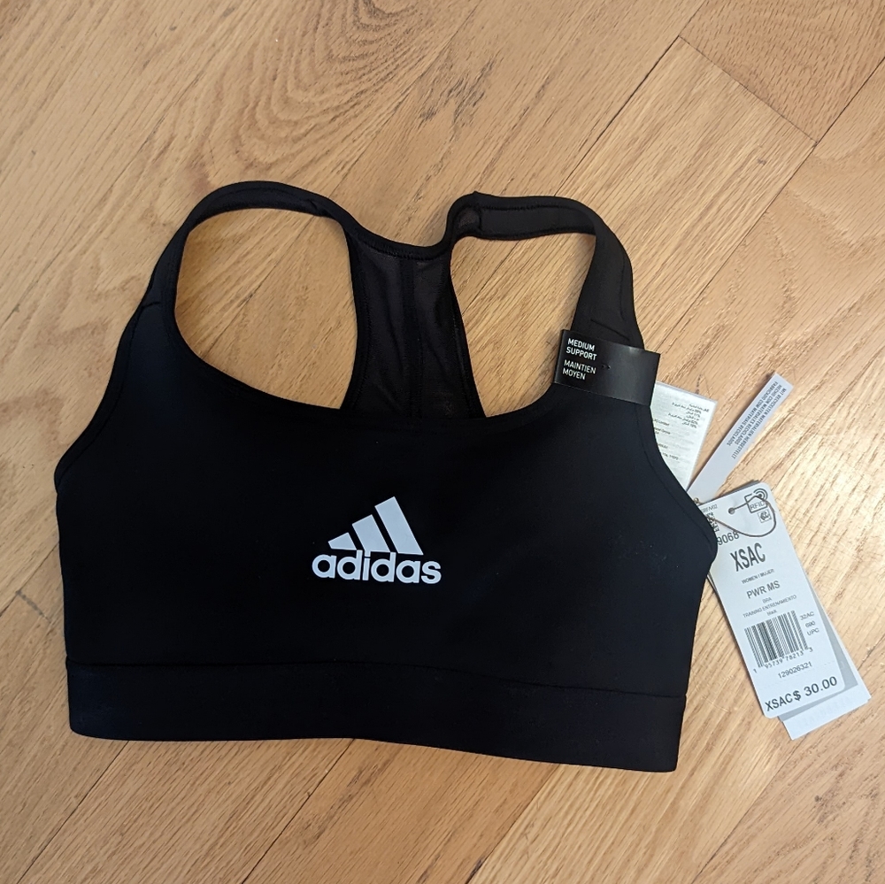 Adidas medium support sports bra - xs